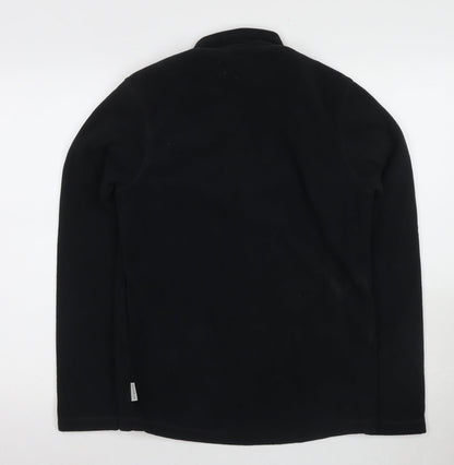 Quechua Black Unisex Fleece Sweatshirt Size 8 Pullover
