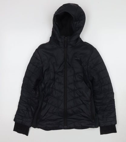Quechua Girls Black Puffer Jacket 10-11 Years Winter