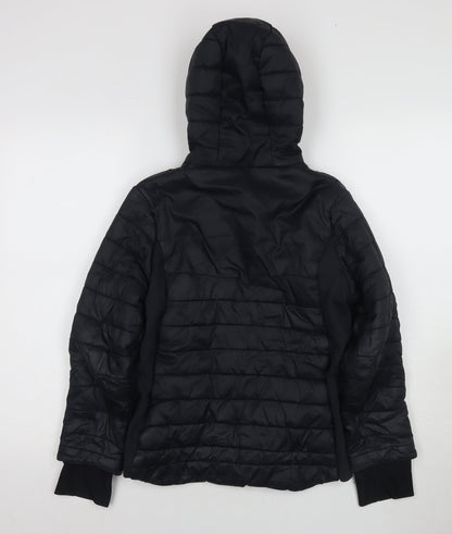 Quechua Girls Black Puffer Jacket 10-11 Years Winter
