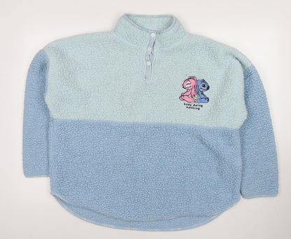 Disney Stitch Fleece Top, Women Blue, Size 12-14