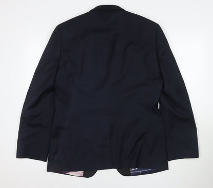Mens UK Size 42 Greenwoods Regular Black Suit Tuxedo