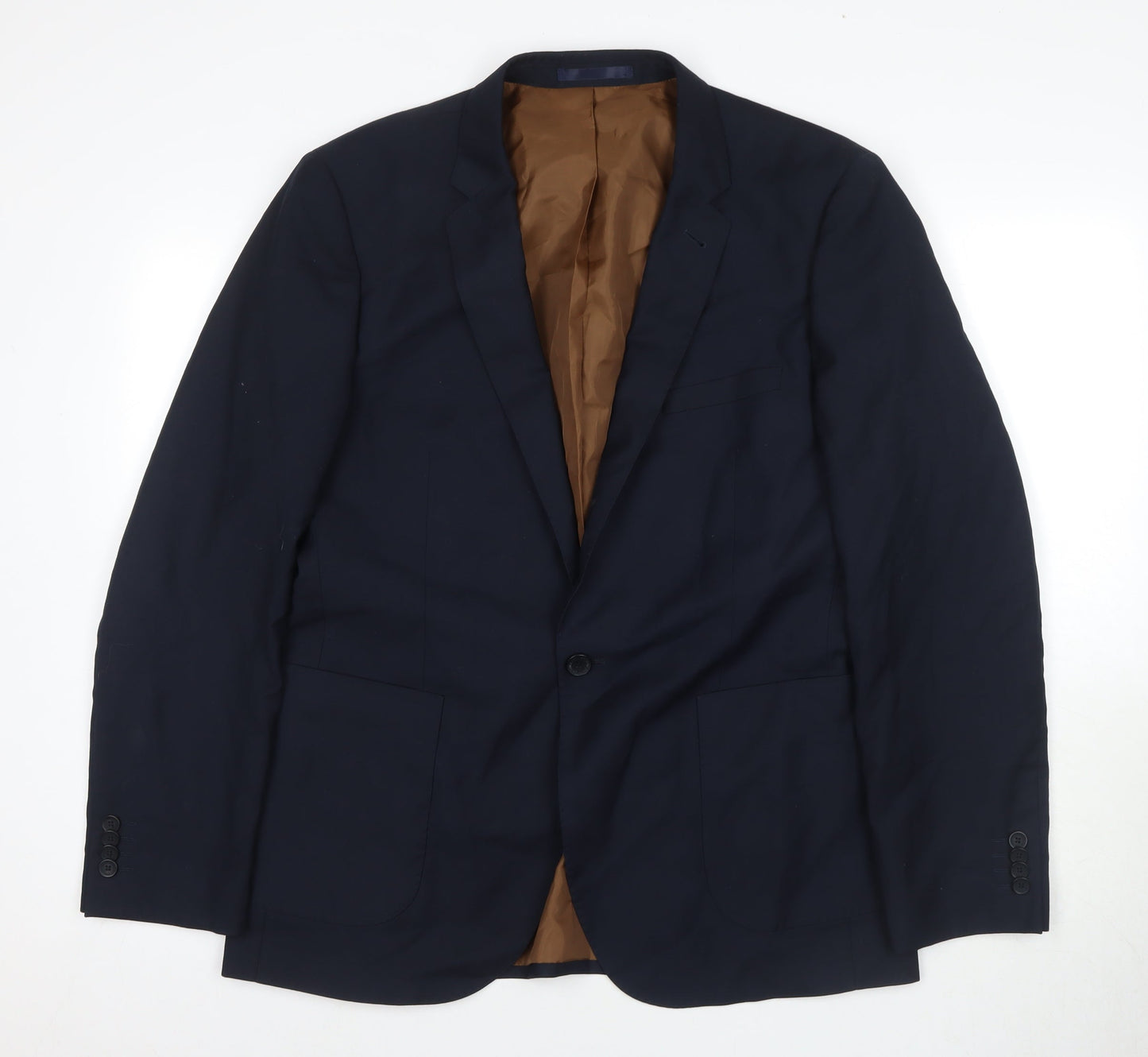 Mens UK Size L Jeff Banks Regular Blue Suit Jacket