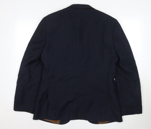 Mens UK Size L Jeff Banks Regular Blue Suit Jacket