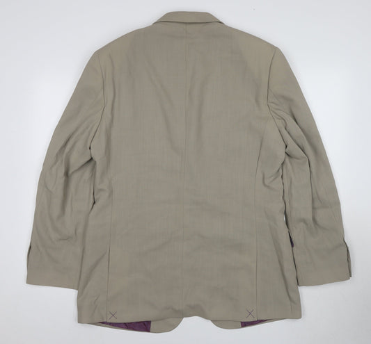 Mens UK Size 40 Ted Baker Regular Beige Suit Jacket