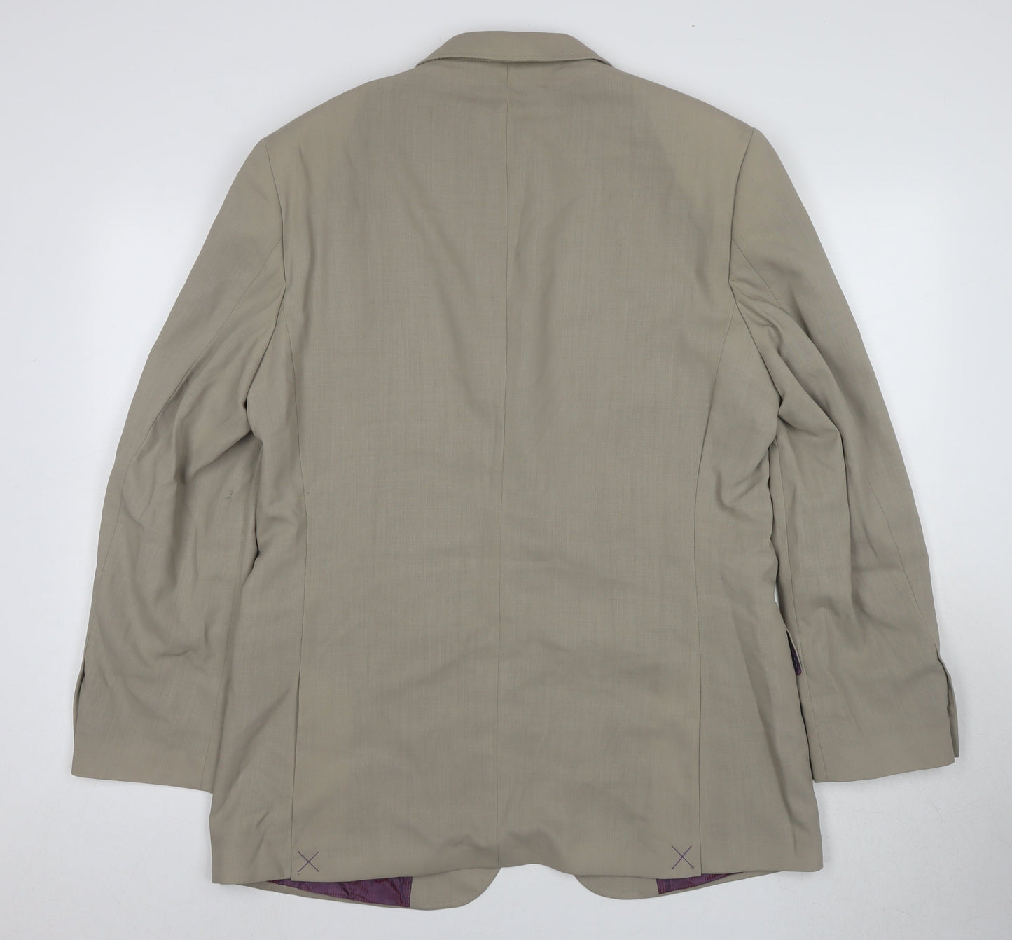 Mens UK Size 40R Ted Baker Regular Beige Suit Jacket