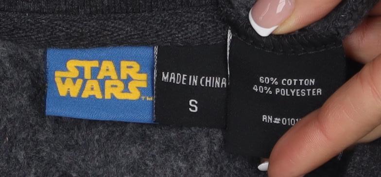 Mens UK Size S Star Wars Black Pullover Sweatshirt