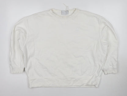 Adidas Women’s White Crew Neck Pullover Sweatshirt Size 10
