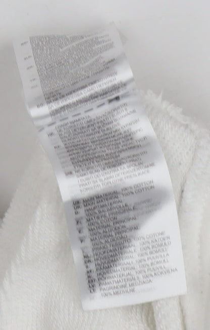 Adidas Women’s White Crew Neck Pullover Sweatshirt Size 10