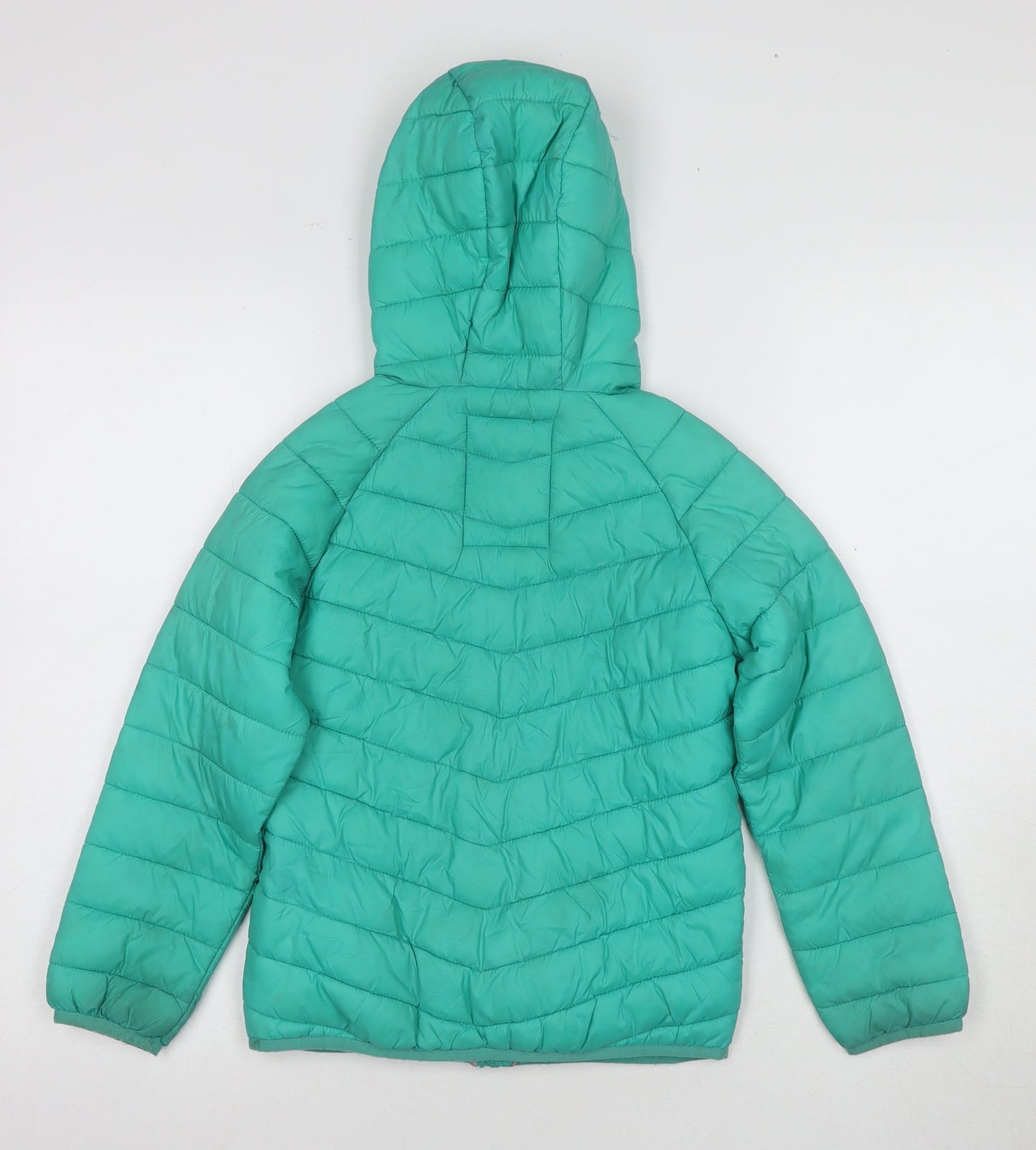 Marks and Spencer Girls Green Puffer Jacket 11-12 Years