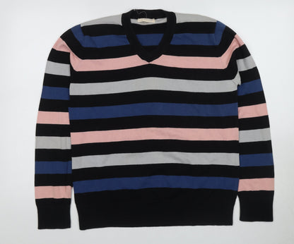 Jack & Jones Men's Multicoloured Striped Pullover - M