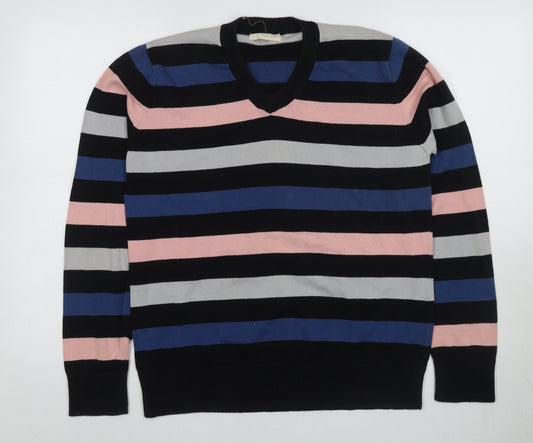 Jack & Jones Men's Multicoloured Striped Pullover - M