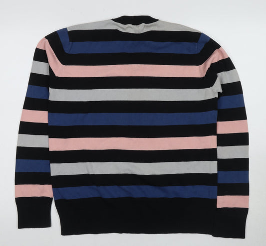 Jack & Jones Men's Multicoloured Striped Pullover - M