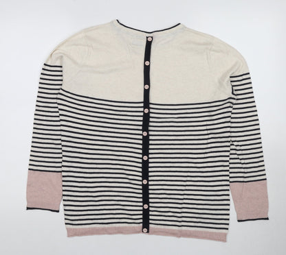 Madewell Women's Multicoloured Striped Cardigan Size 16