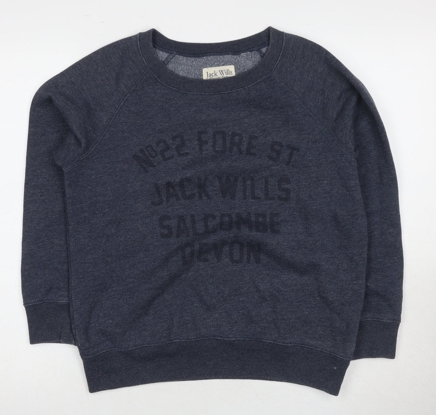 Womens UK Size 14 Jack Wills Grey Pullover Sweatshirt