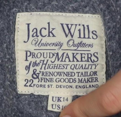 Womens UK Size 14 Jack Wills Grey Pullover Sweatshirt