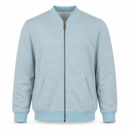 Mens UK Size M Cotton Traders Blue Full Zip Sweatshirt