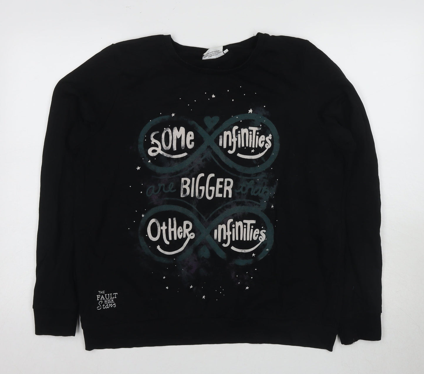 The Fault In Our Stars Women's Black Graphic Sweatshirt Size 16