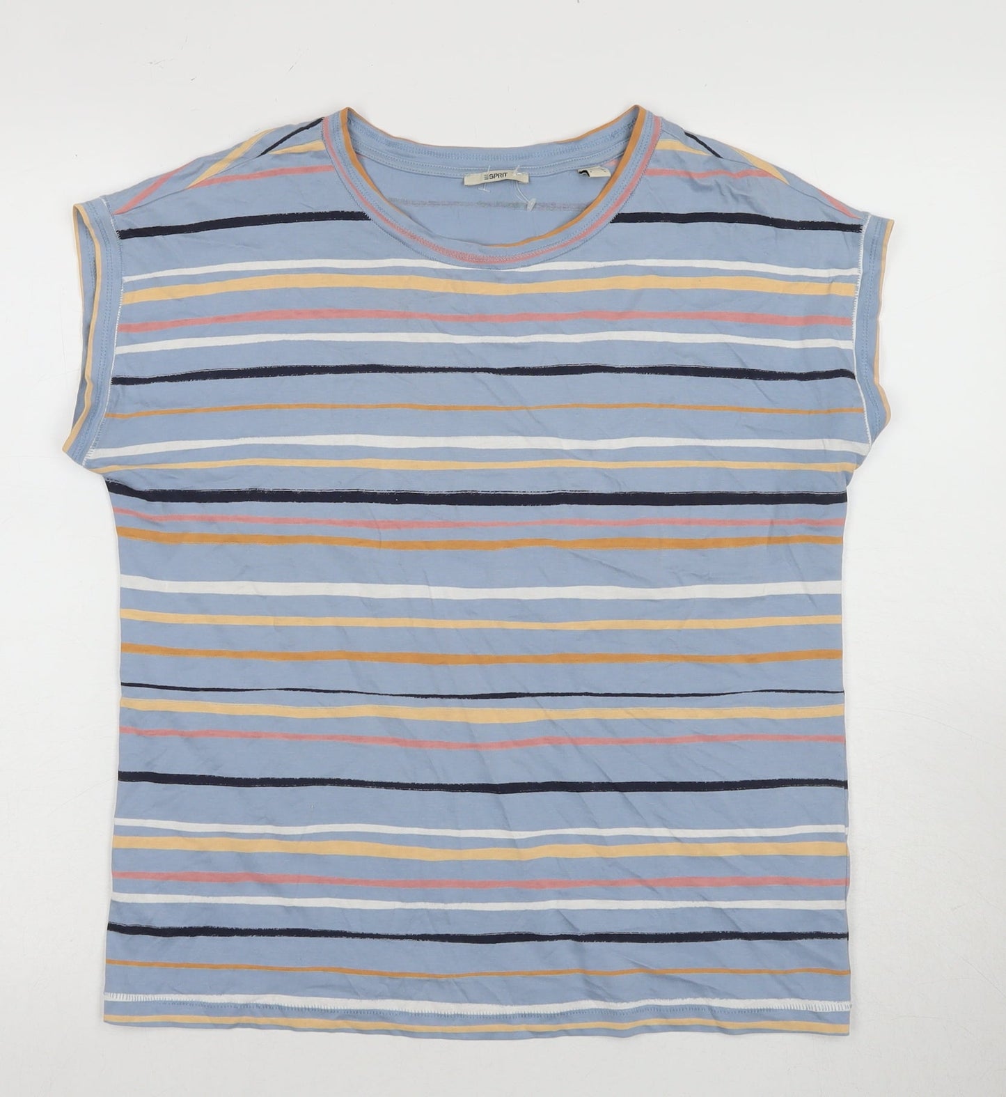 Womens UK Size M Esprit Blue Basic T-Shirt