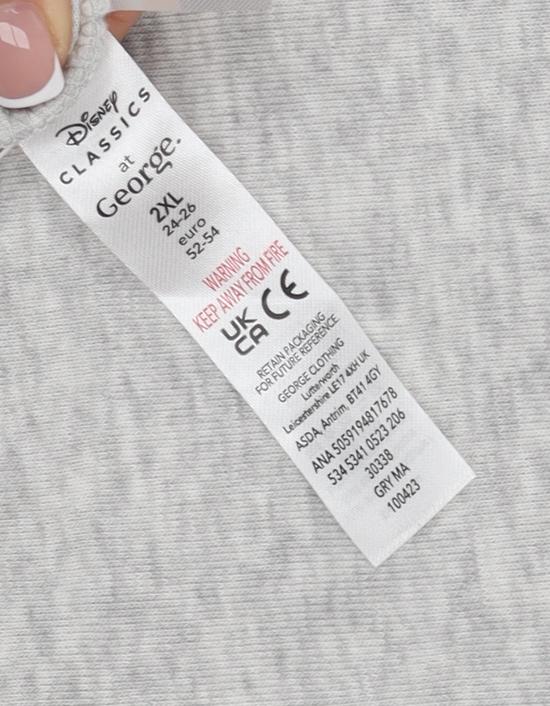 Womens UK Size 2XL Disney Grey Pullover Sweatshirt