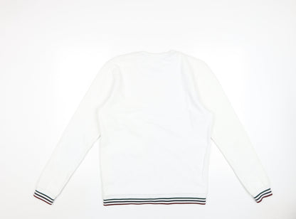Mens UK Size S Jack Wills White Pullover Sweatshirt