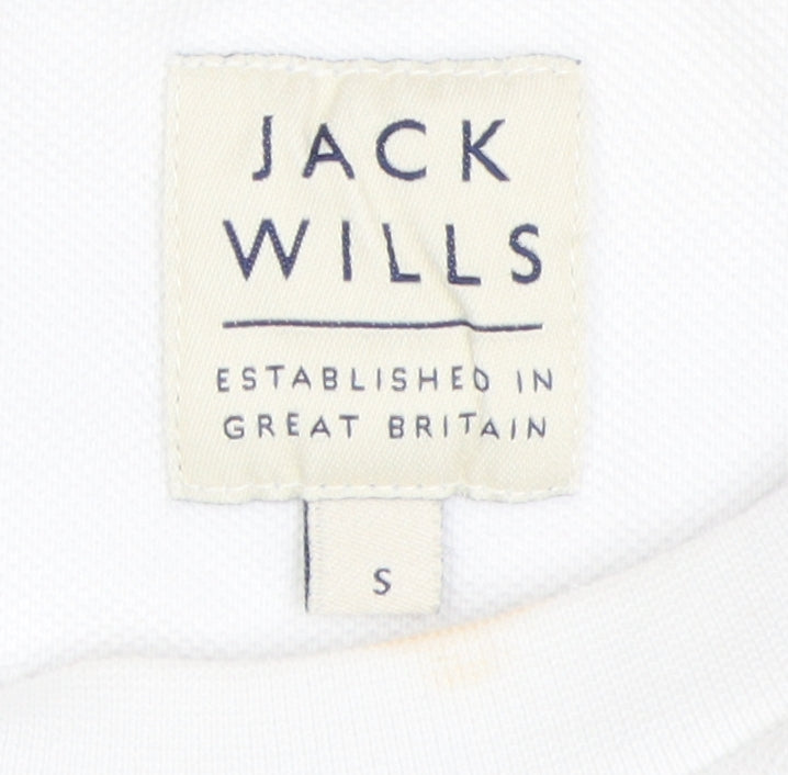 Mens UK Size S Jack Wills White Pullover Sweatshirt