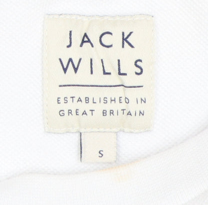 Mens UK Size S Jack Wills White Pullover Sweatshirt