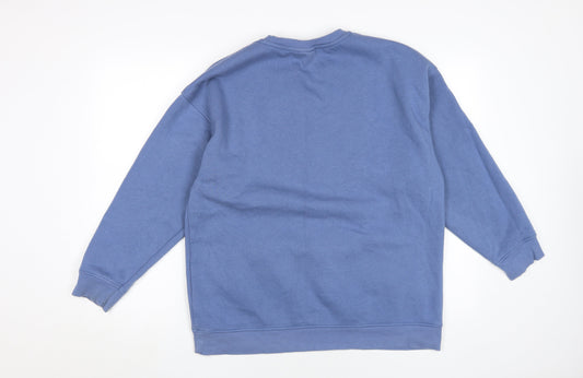 Unisex Adults UK Size XS Disney Blue Pullover Sweatshirt