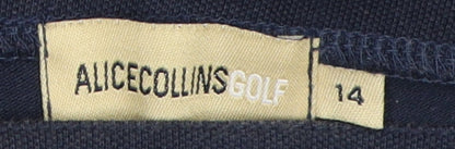 Alice Collins Women's Blue Jogger Trousers - Size 14