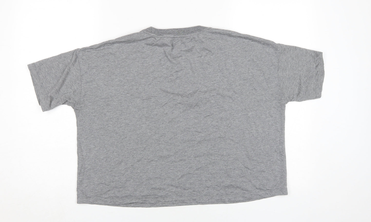 Womens UK Size S Nike Grey Basic T-Shirt