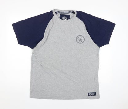 Tog Twenty Four Men's Grey Navy T-Shirt, Size L, Colourblock