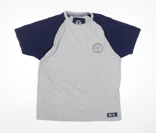 Tog Twenty Four Men's Grey Navy T-Shirt, Size L, Colourblock