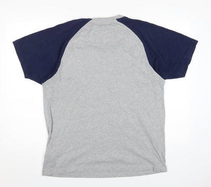 Tog Twenty Four Men's Grey Navy T-Shirt, Size L, Colourblock