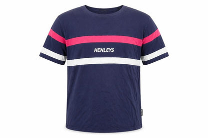 Mens UK Size L Henleys Blue  T-Shirt