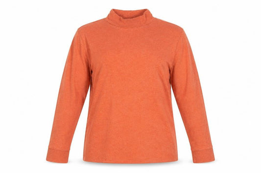 Womens UK Size L Lands' End Orange Basic T-Shirt