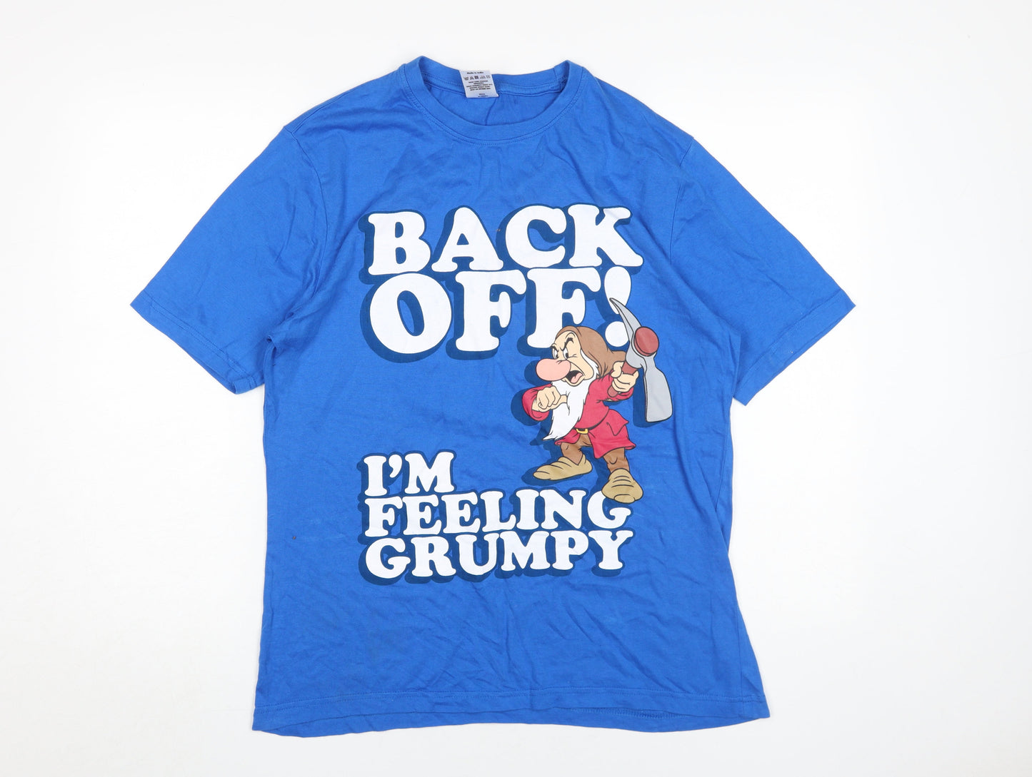 Mens UK Size M Disney Blue  T-Shirt