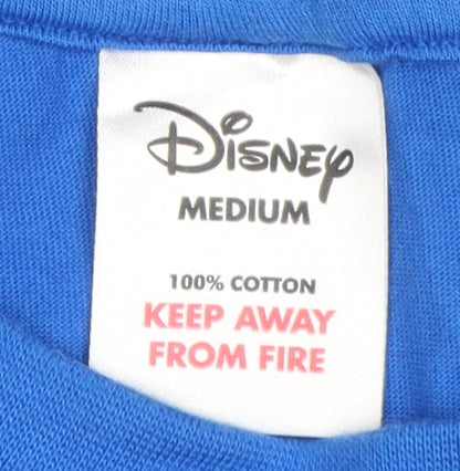 Mens UK Size M Disney Blue  T-Shirt