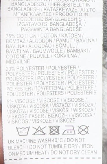 Lonsdale Women's Grey Full Zip Hoodie Size 12