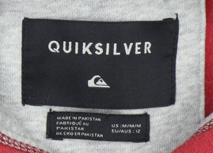 Quiksilver Boys Red Pullover Hoodie, Graphic Print, Size 12