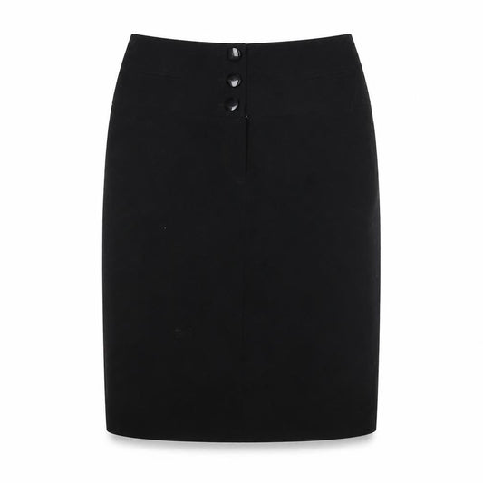 Front view of Red Herring Women's Black Pencil Skirt, size 12