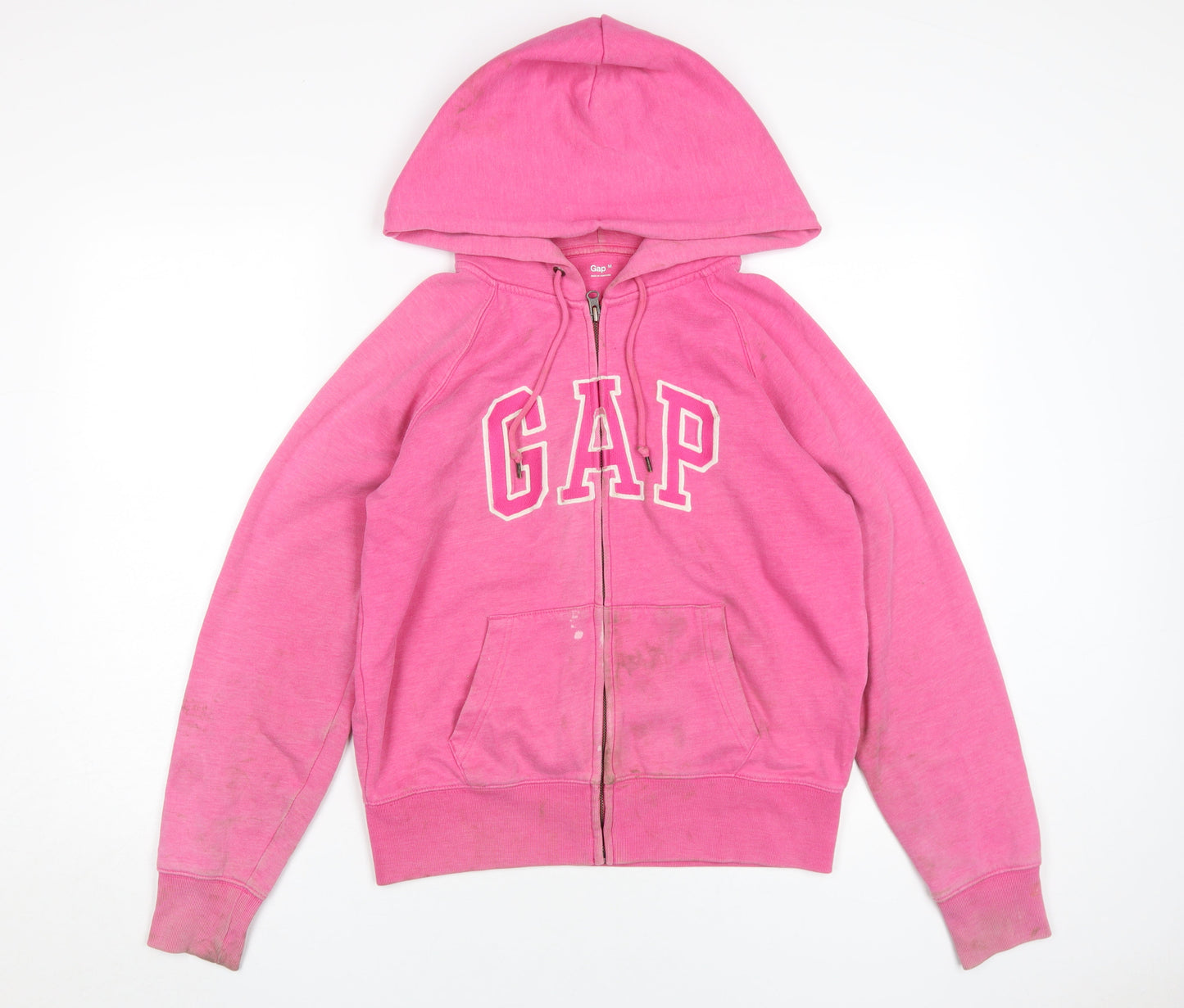 Gap Women's Pink Full Zip Hoodie, Size M