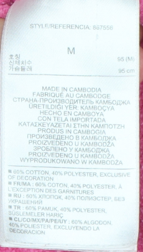 Gap Women's Pink Full Zip Hoodie, Size M