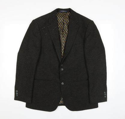 Mens UK Size 38 Sawyers & Hendricks Regular Black Suit Jacket