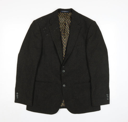 Mens UK Size 38 Sawyers & Hendricks Regular Black Suit Jacket