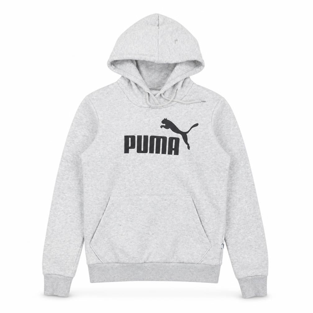 Unisex Adults UK Size 8 PUMA Grey Pullover Hoodie
