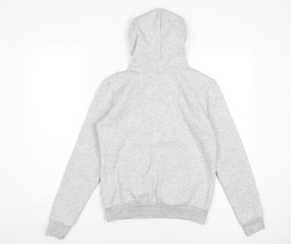 PUMA Grey Unisex Adults Pullover Hoodie Size 8