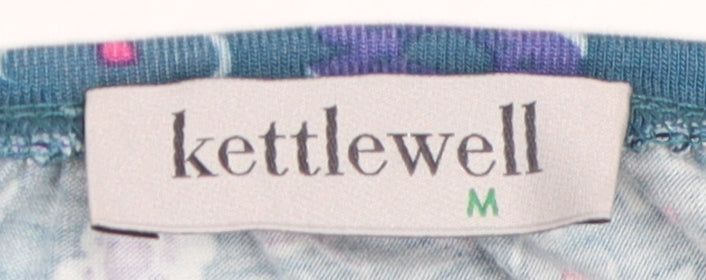 Womens UK Size M Kettlewell Blue Jersey Blouse