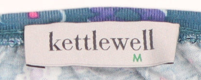 Womens UK Size M Kettlewell Blue Jersey Blouse
