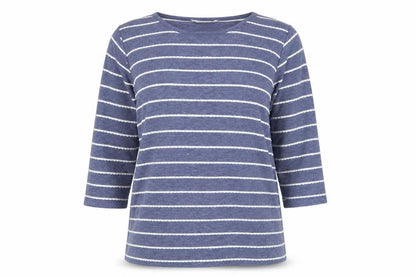 Womens UK Size M Isle Blue Basic T-Shirt