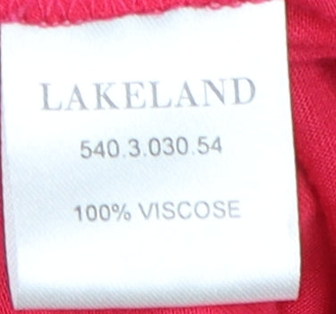 Womens UK Size 16 Lakeland Red Basic T-Shirt