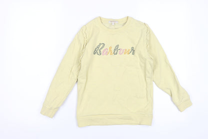 Barbour Girls Yellow Ruffle Sweatshirt 8-9 Years